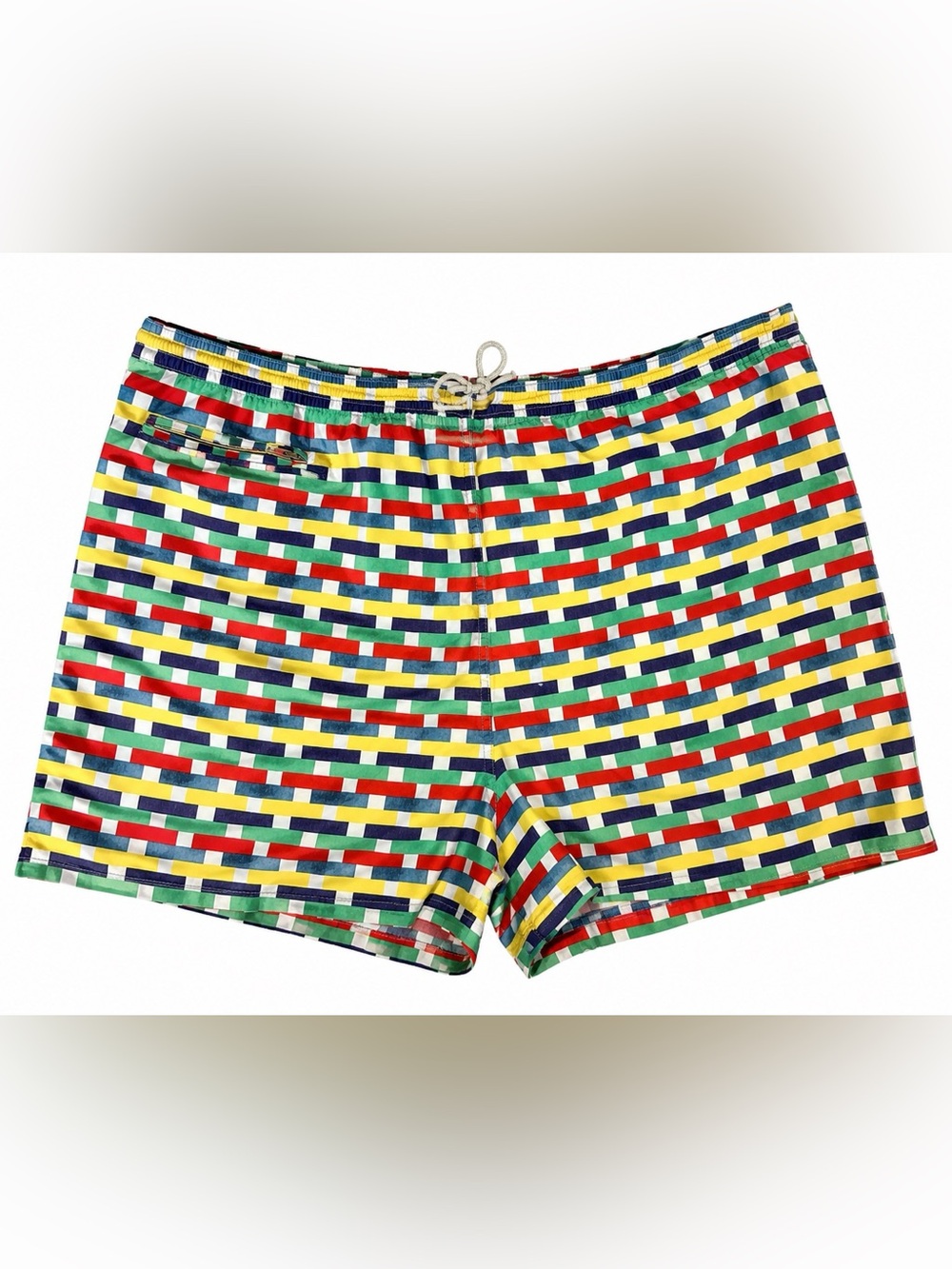 Missoni Sport Made in Italy Multicolor Geometric Print Swim Trunks Mens M IT 48